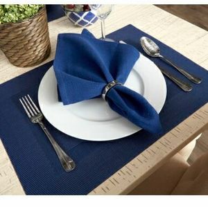 Blue large dinner napkins
